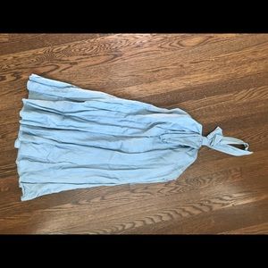 Laundry Light Blue Tent Dress with Halter Neck